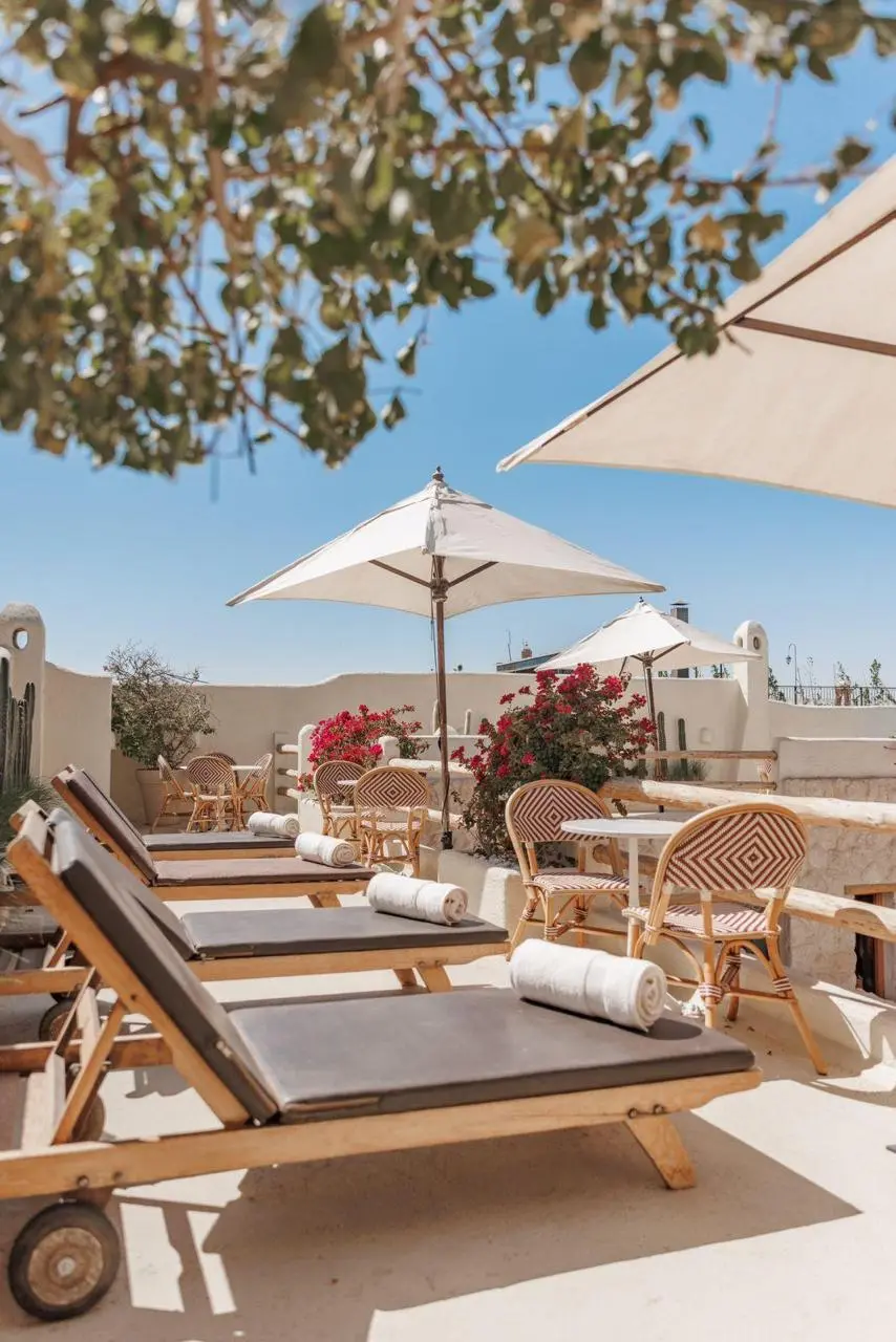 Stunning architecture and relaxing atmosphere at Pure House, a premier luxury boutique hotel for couples in Marrakech.
