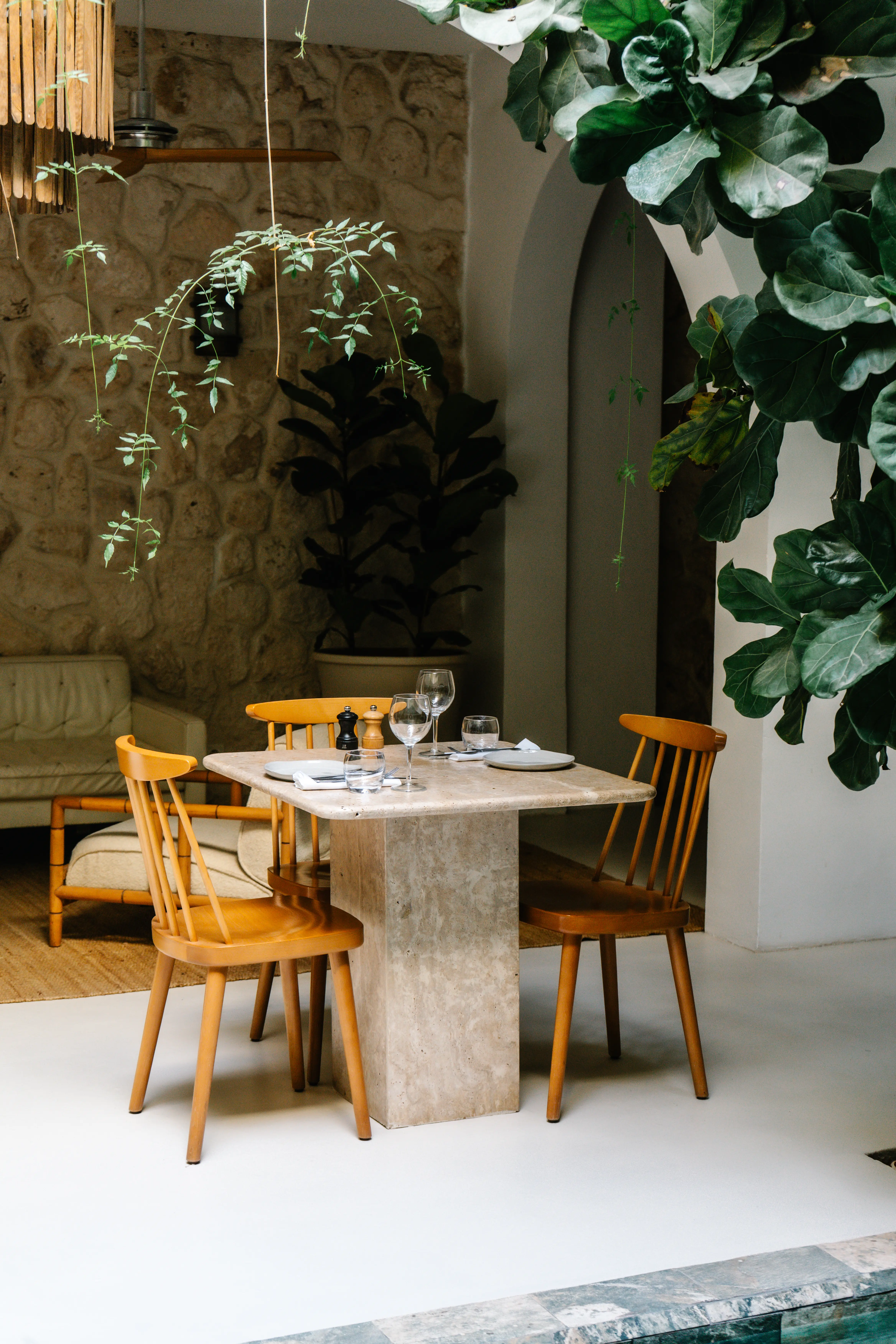Sun-drenched peaceful rooftop terrace offering panoramic Medina views and a quiet adults-only escape at Pure House Marrakech.