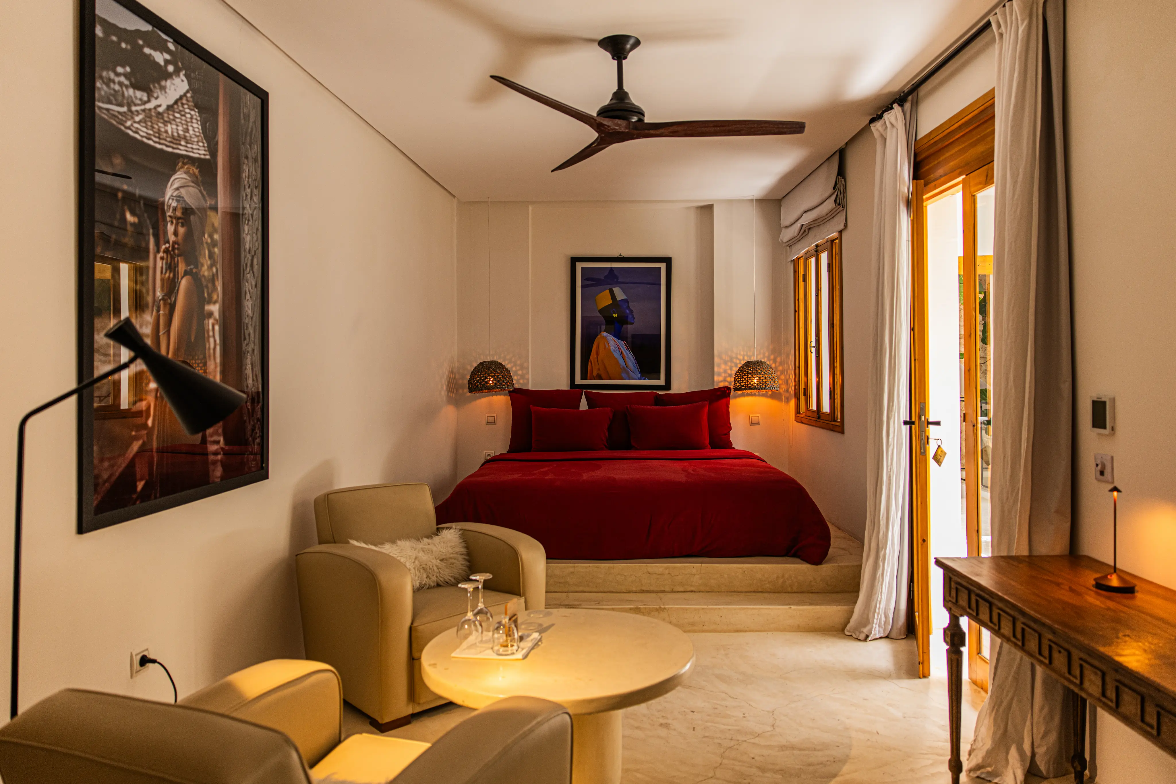 Suite de lujo en el Riad Pure House Marrakech en la Medina